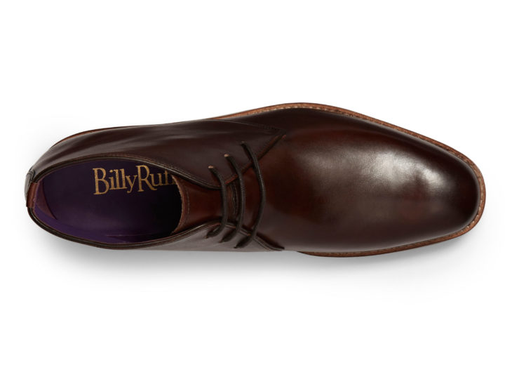 Overhead aspect Billy Ruffian Chukka boot in Chocolate leather