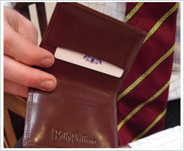 Shilling Card Case in Oakum Brown Calf